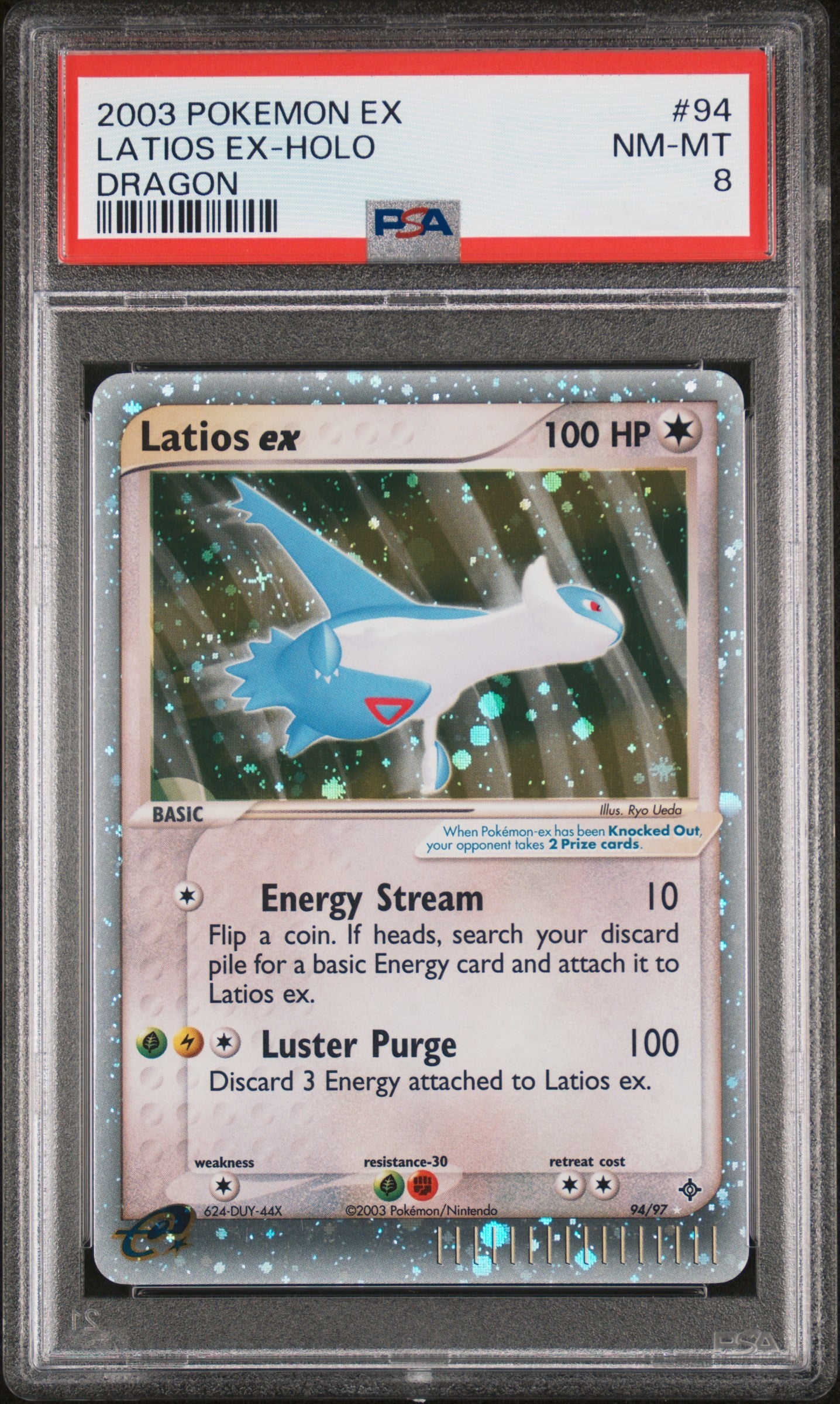 PSA 8 Latios Ex Holo - Dragon #94