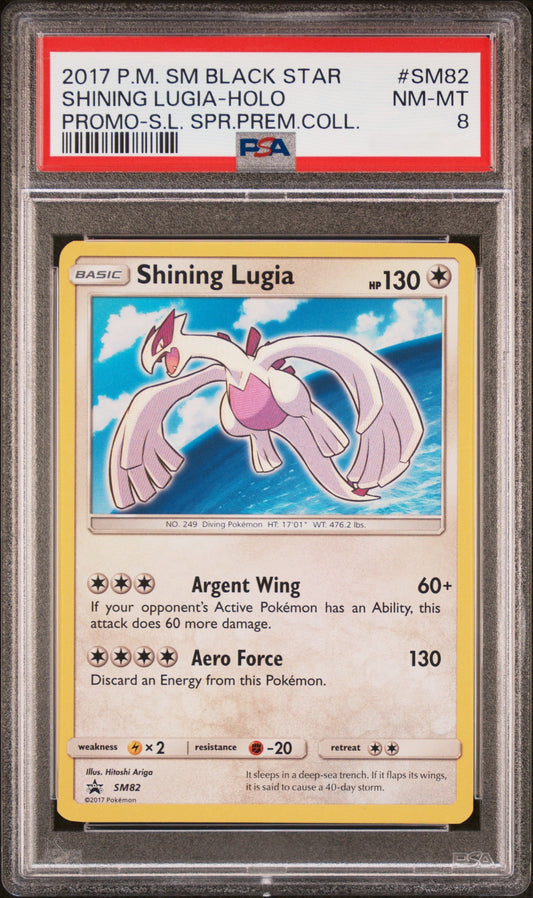 PSA 8 Shining Lugia Holo Promo - Shining Legends #SM82